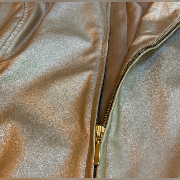 CHICO'S Olive Vest with Gold Shimmer - Picture 3 of 6